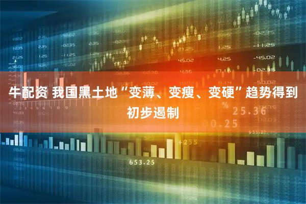 牛配资 我国黑土地“变薄、变瘦、变硬”趋势得到初步遏制