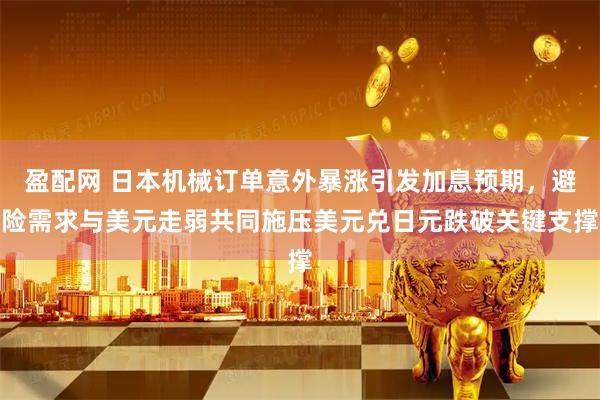 盈配网 日本机械订单意外暴涨引发加息预期，避险需求与美元走弱共同施压美元兑日元跌破关键支撑